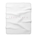 Sherpa Fleece Blanket - Minimal 'Izze Cove' Monogram Cozy Throw
