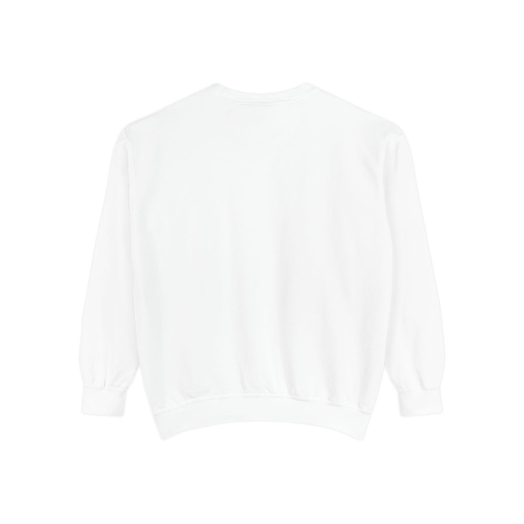 Minimal White Crewneck Sweatshirt — Small Center Logo