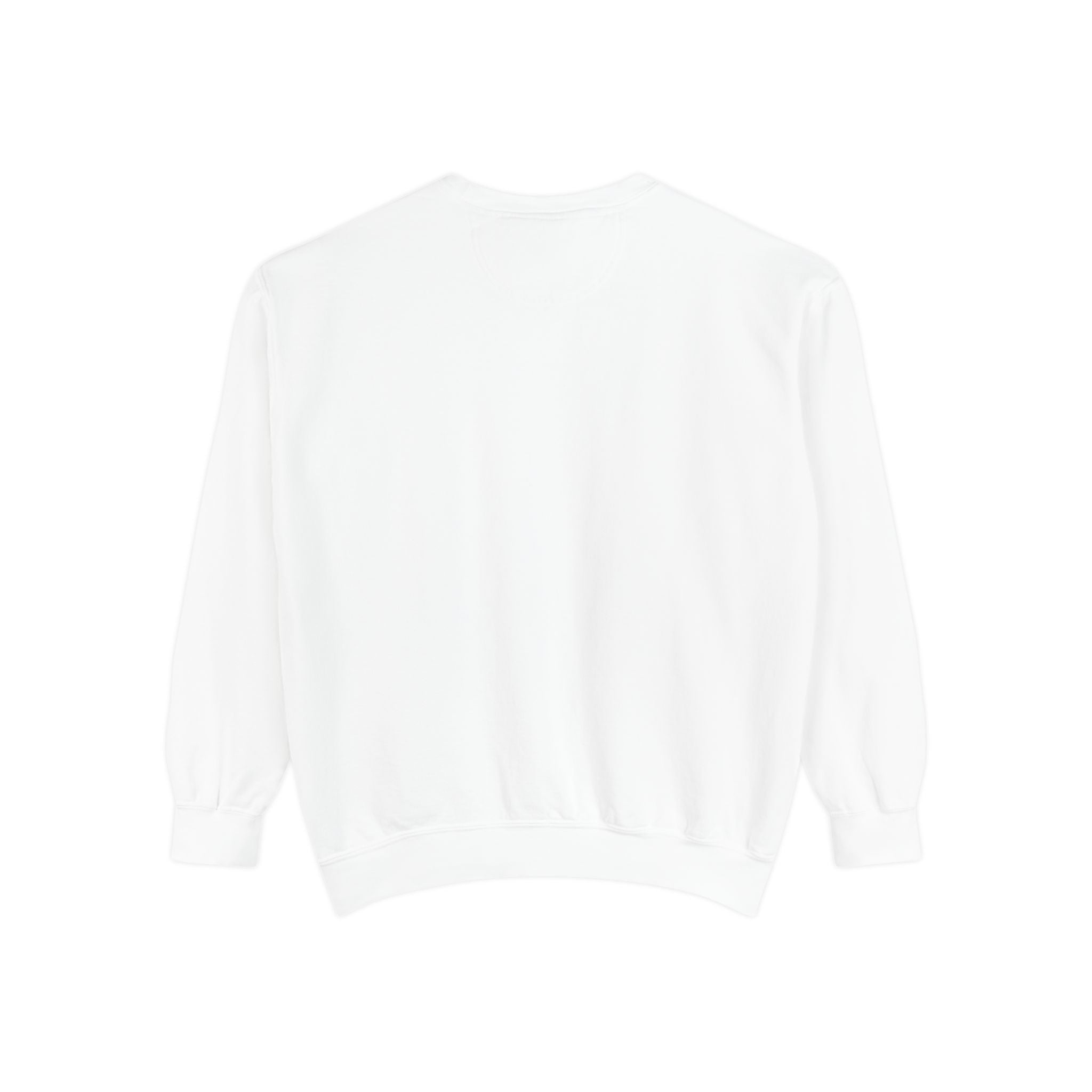 Minimal White Crewneck Sweatshirt — Small Center Logo