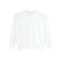 Minimal White Crewneck Sweatshirt — Small Center Logo