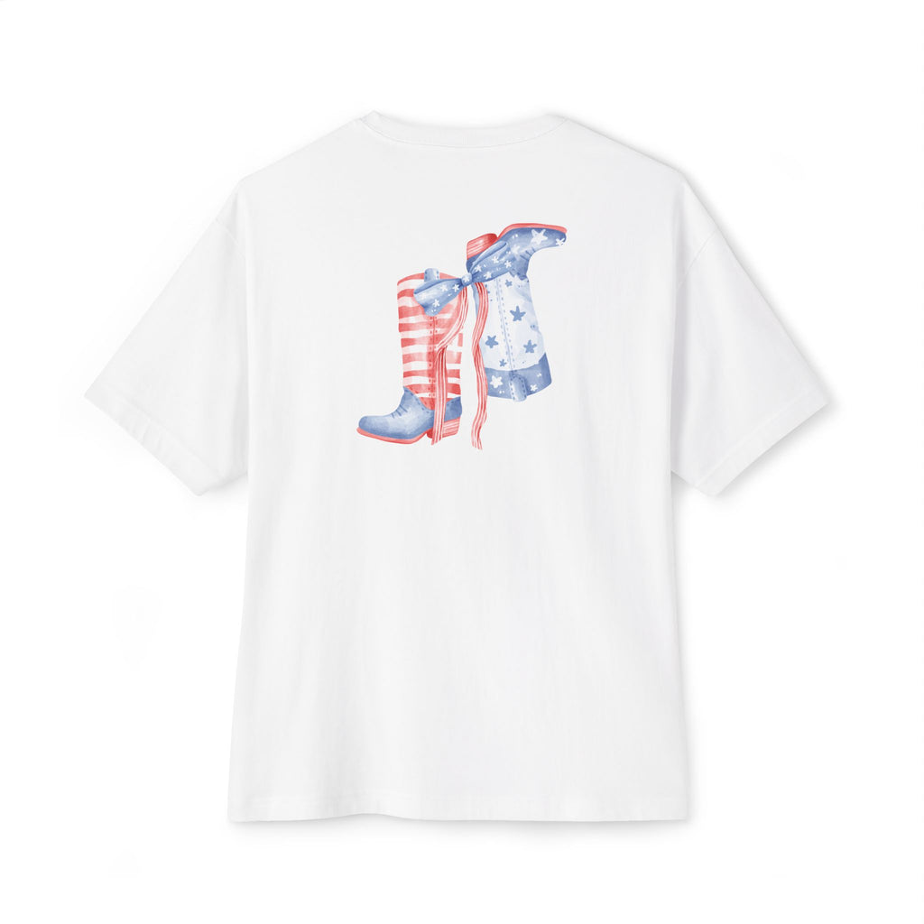 Patriotic Cowgirl Boots Tee