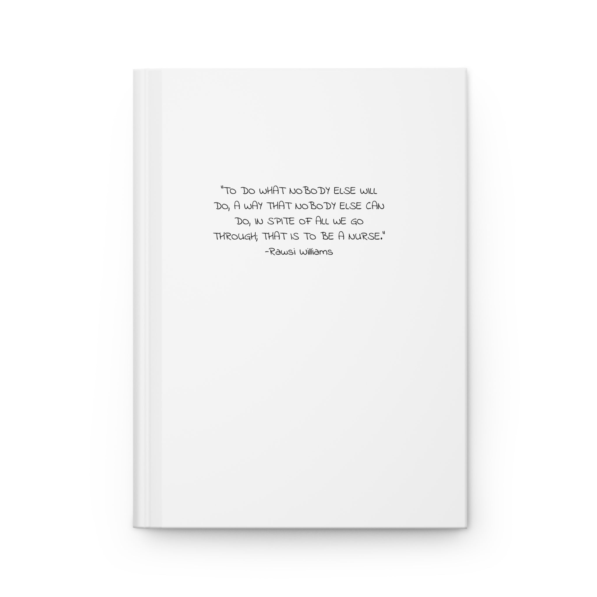 Hardcover Journal — Minimalist Inspirational Quote Notebook