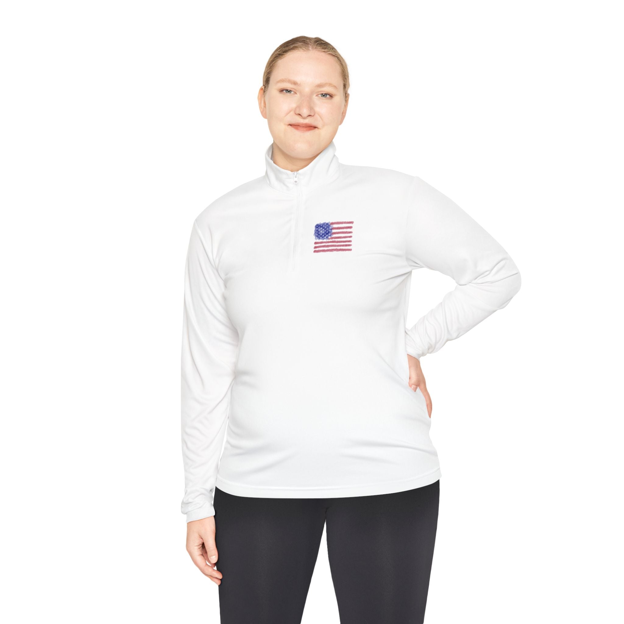 American Flag Quarter-Zip Pullover
