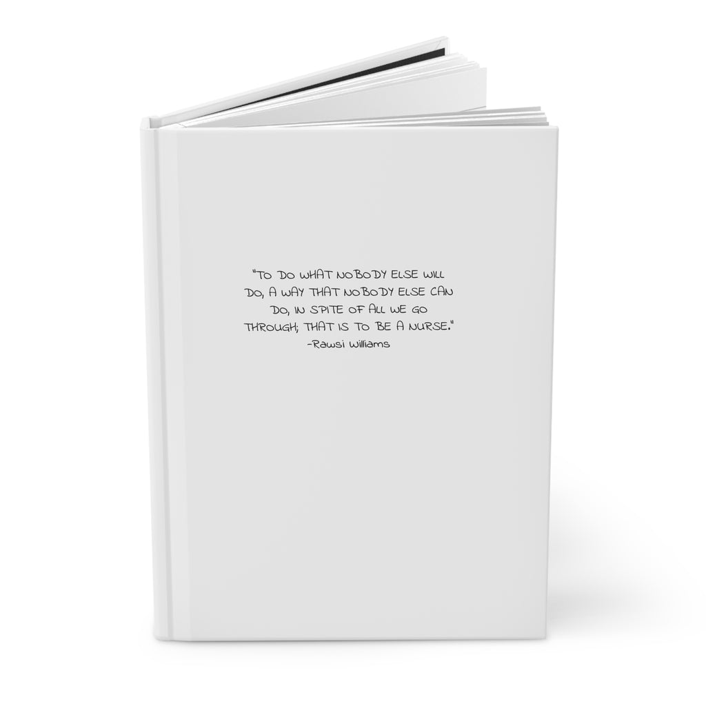 Hardcover Journal — Minimalist Inspirational Quote Notebook